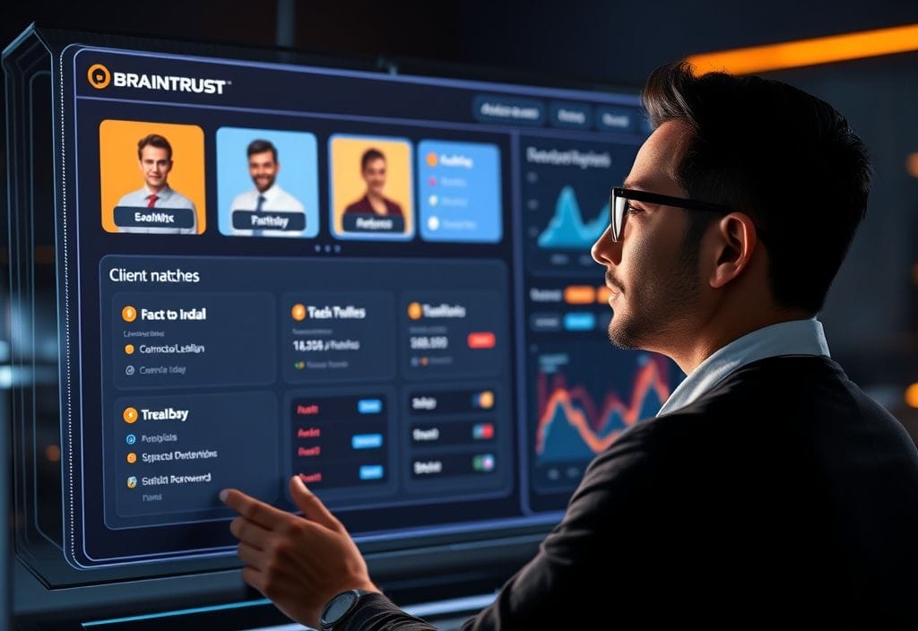 Freelancer using AI-based platforms for client acquisition with niche profile targeting and smart outreach