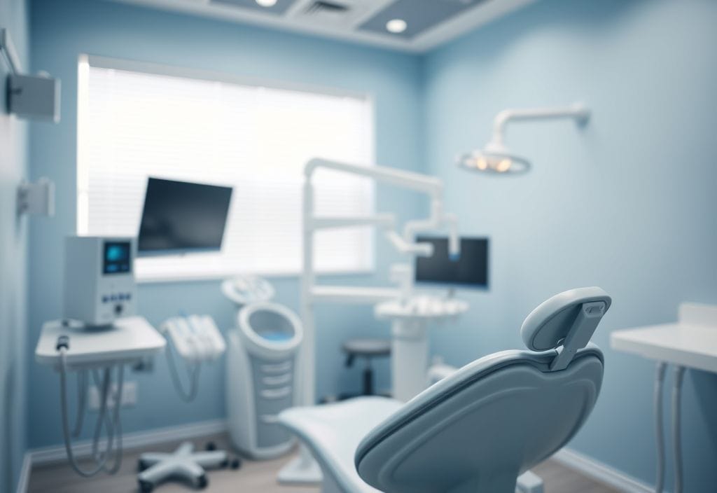 Nitrous oxide setup in a dental clinic used to reduce patient anxiety, showing how does nitrous oxide take away anxiety during dentists in a safe and comfortable environment.