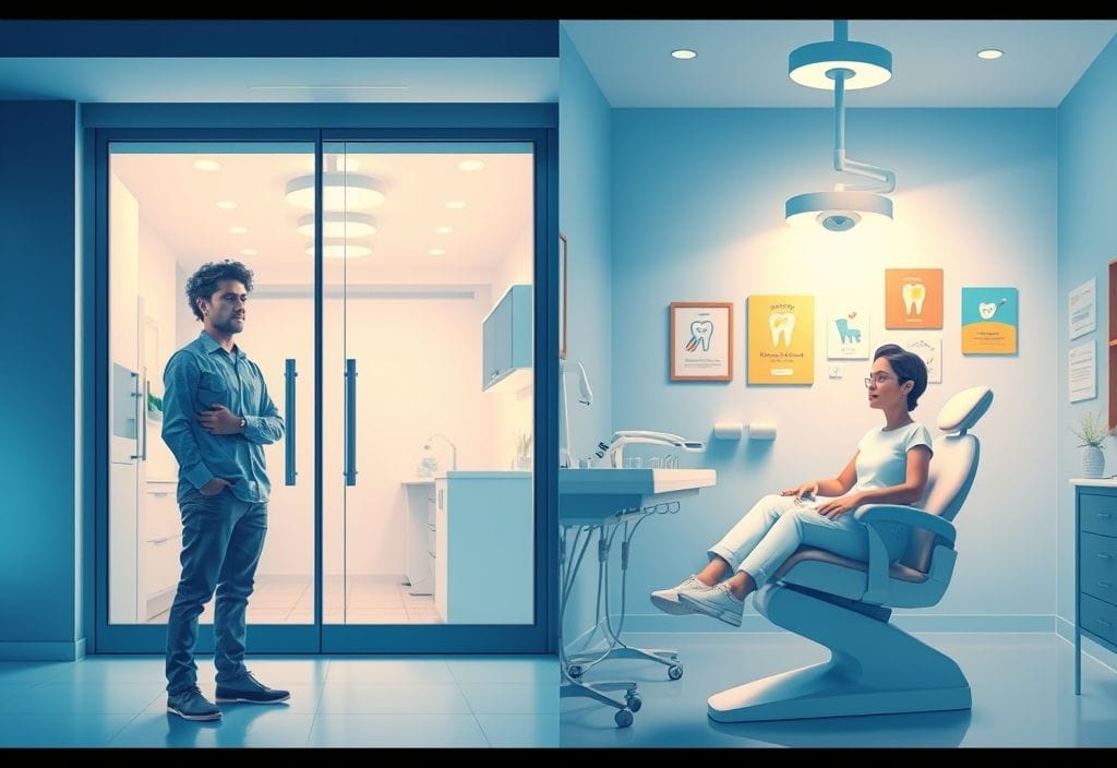Before and after dental anxiety relief with nitrous oxide
