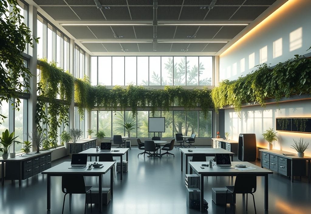 Future-ready Classroom 15x integrating AI and natural elements