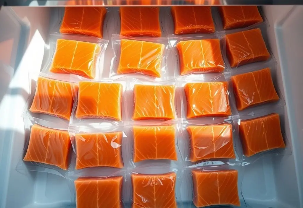 Vacuum-sealed smoked salmon in freezer – can you freeze smoked salmon