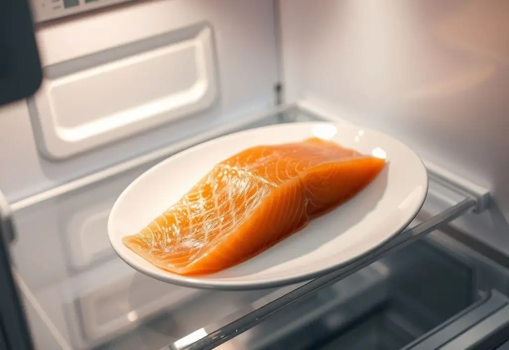Smoked salmon thawing safely in refrigerator – can you freeze smoked salmon