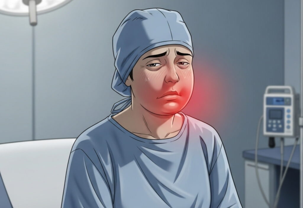 Visual representation of a tooth infection causing sepsis, highlighting how long until a tooth infection kills you