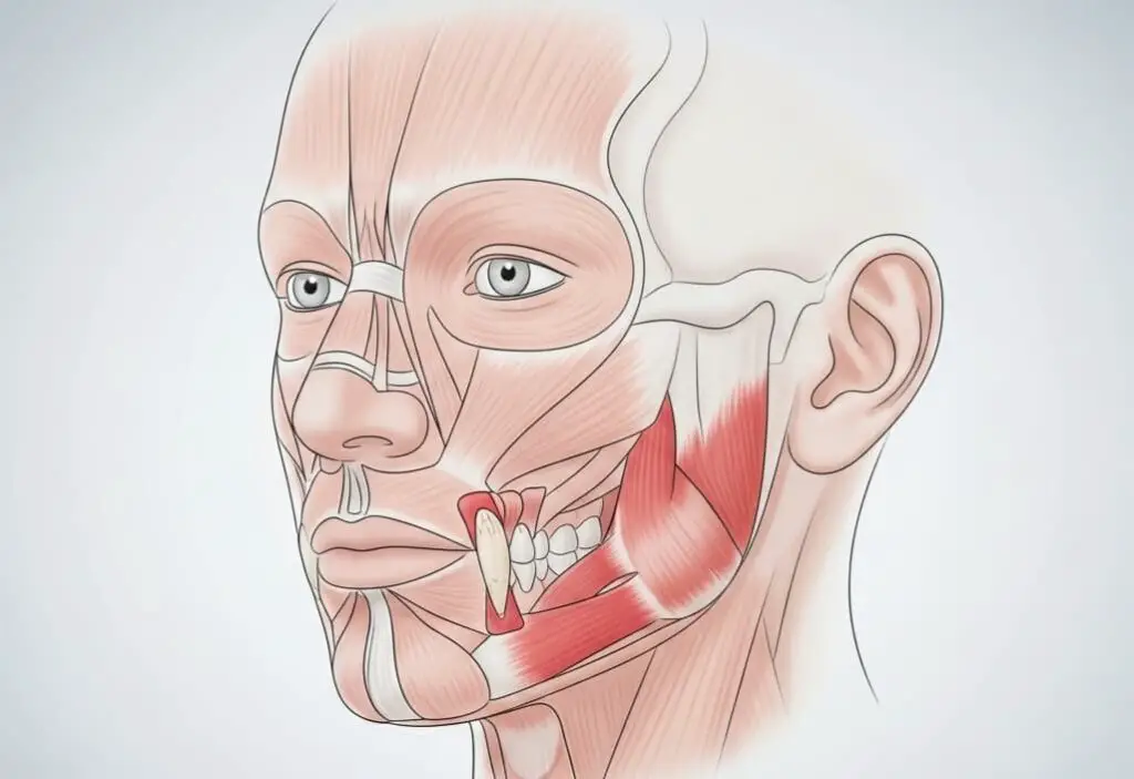 Masseter Botox before and after jaw muscle illustration showing what masseter Botox is