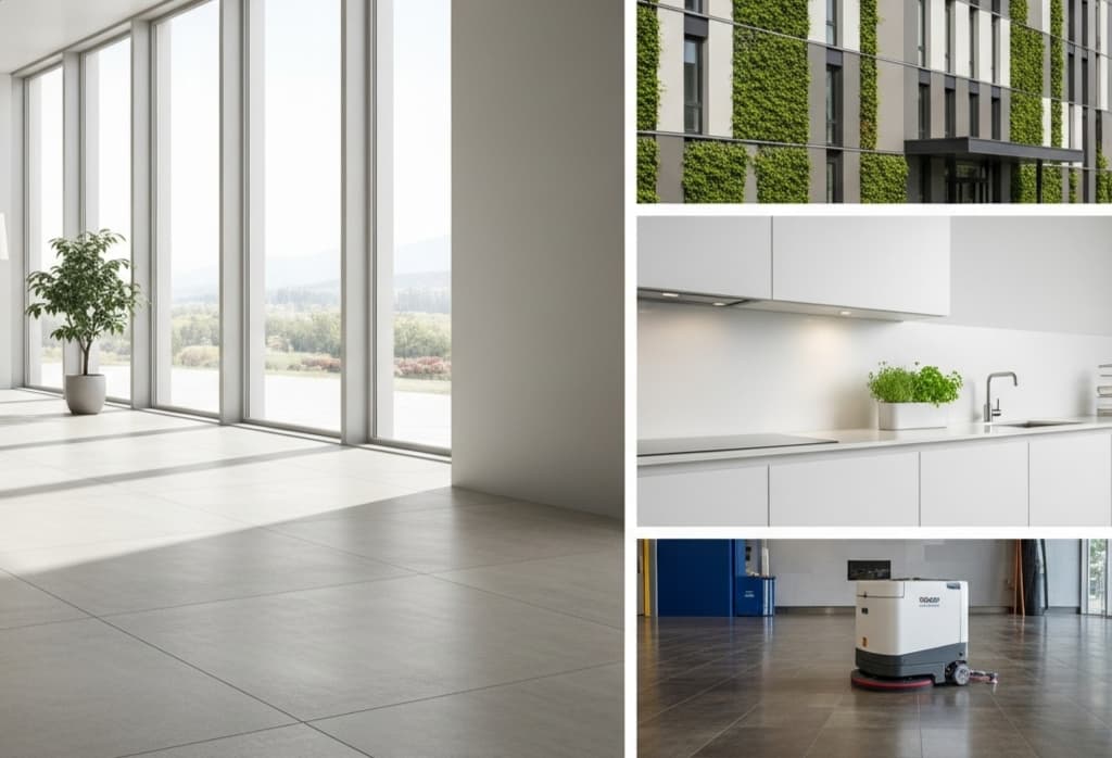 Sodiceram ceramic materials used in construction and industry, highlighting durability, hygiene, and sustainability in modern applications.