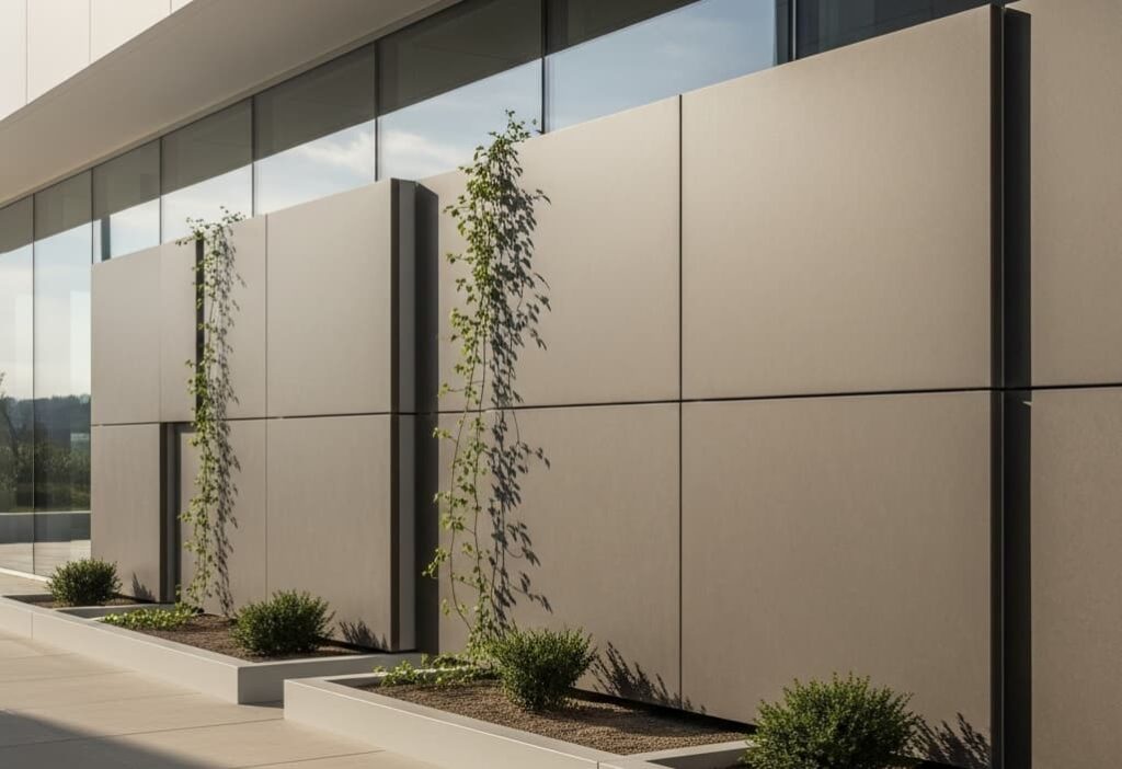 Sodiceram ceramic panels in modern eco-friendly construction, highlighting durability, sustainability, and design flexibility